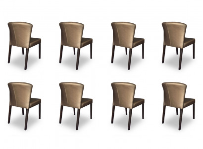 8x Chairs Chair Upholstery Design Lehn Suite Armchair Complete Modern Set new